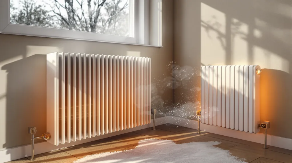 viele menschen drehen morgens die heizung höher, was unbewusst die wärmeverteilung im raum verschlechtert und zu ineffizientem heizen führt.