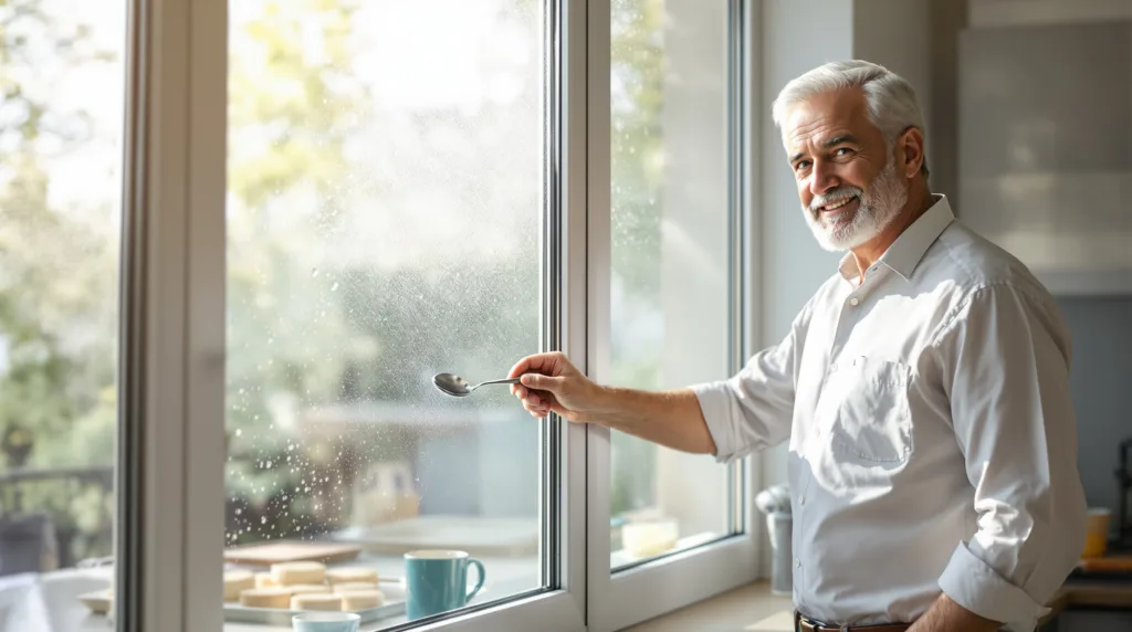 ein haushaltsexperte erklärt, wie sie mit einem einfachen teelöffel ihre fenster mühelos streifenfrei reinigen können – praktische tipps für ein glänzendes ergebnis.