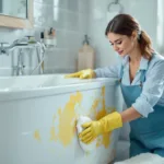 eine erfahrene putzfrau enthüllt die besten tricks, um den lästigen gelben streifen im badezimmer dauerhaft zu entfernen – einfache und effektive reinigungstipps für ein strahlend sauberes bad.